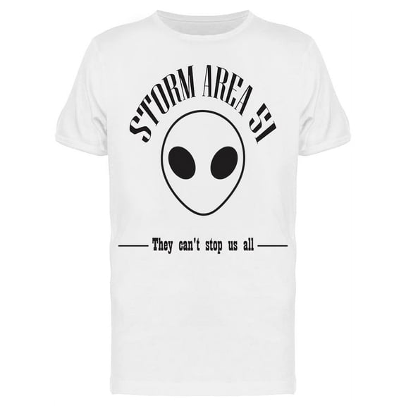 Storm Area 51 Alien T-Shirt Men -Image by Shutterstock, Male Large