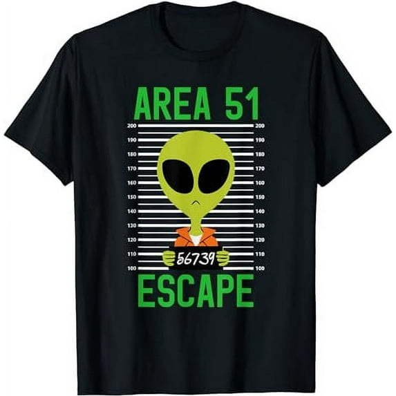 Storm Area 51 Funny Alien Escape Men Women UFO T-Shirt