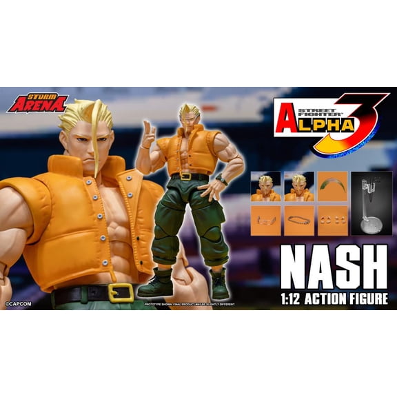 Storm Arena Street Fighter Alpha 3 Nash 1/12 Scale Collector Action Figure