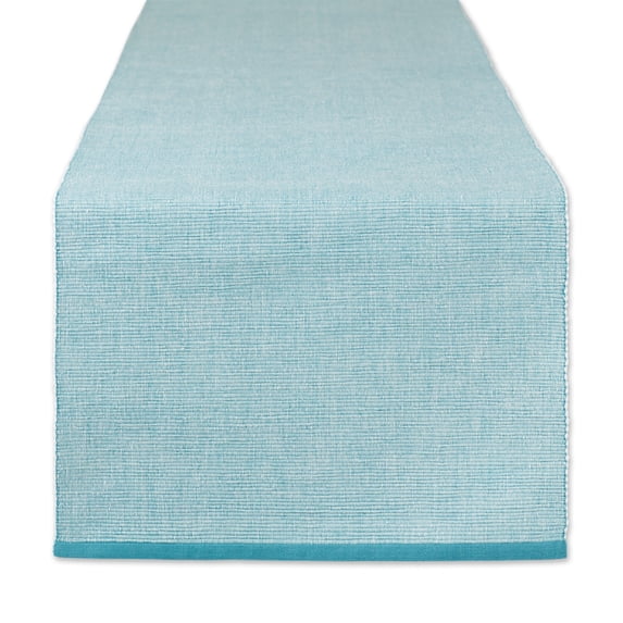DII Eco-Friendly Chambray Fine Ribbed Table Runner 13x72 inches