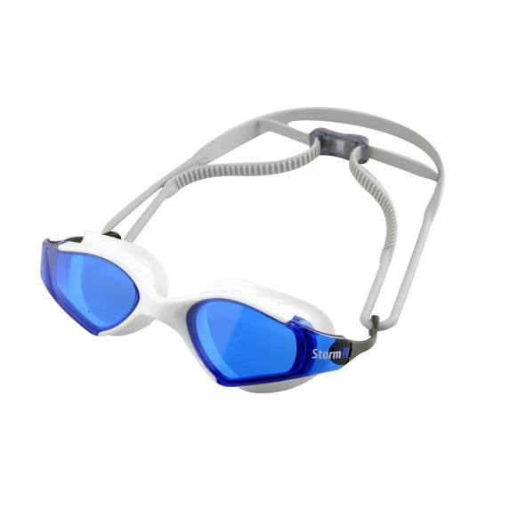 Storm Bluefin Fitness Swim Goggle - White w/Blue Lenses