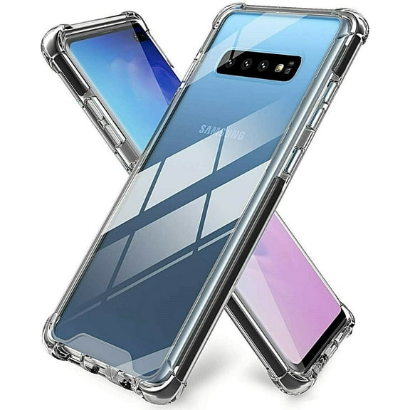 Storm Buy Shockproof Bumper Case for Samsung Galaxy S10 Plus SM-G975, Clear