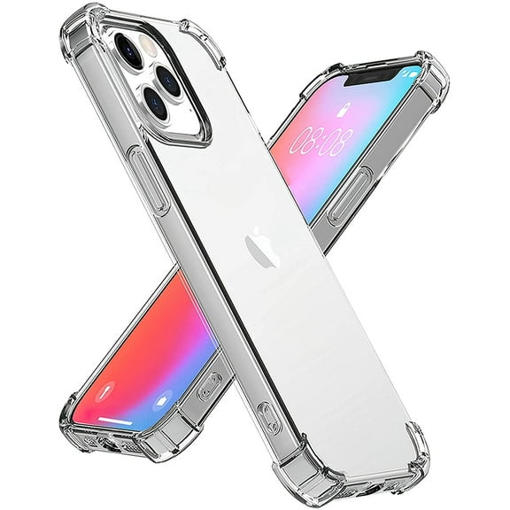 Storm Buy Shockproof Bumper Cell Phone Case for Apple iPhone 15 Pro Max, Clear