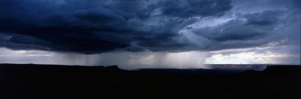 Storm Canyonlands National Park Utah USA Canvas Art - Panoramic Images (36 x 12)