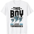thumbnail image 1 of Storm Chaser Hurricane Meteorology Tornado Kids This Boy T-ShirtMen and women can wear white T-shirts, gifts. Age: M,，L，XL，2XL,3XL, 197XL, 1 of 4