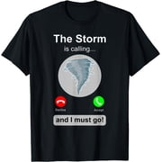 Storm Chaser Shirt Funny Cell Phone Tornado Calling Gift T-Shirt