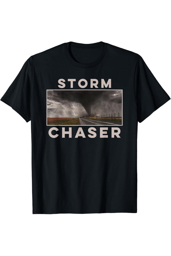 Storm Chaser Tornado Picture Weather Meteorologist Scary T-Shirt