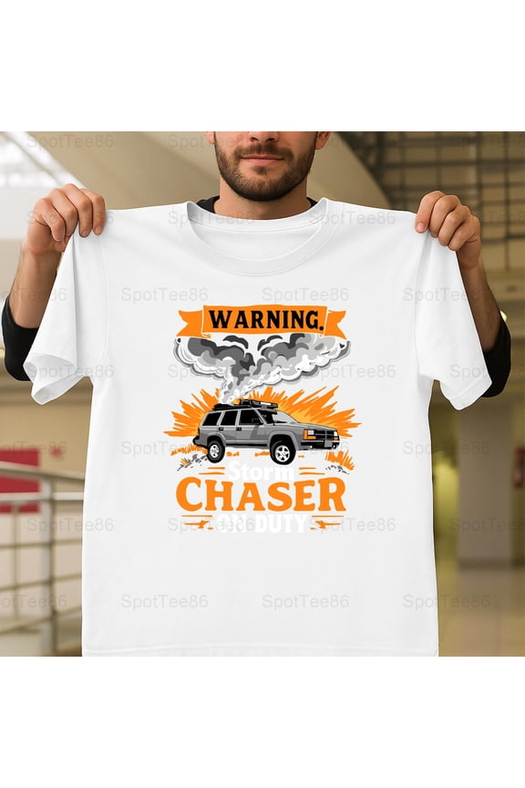 Storm Chaser Vintage Funny Weather Tornado Humor Quote Graphic V11434 Unisex T-Shirt, Up to Size 5XL
