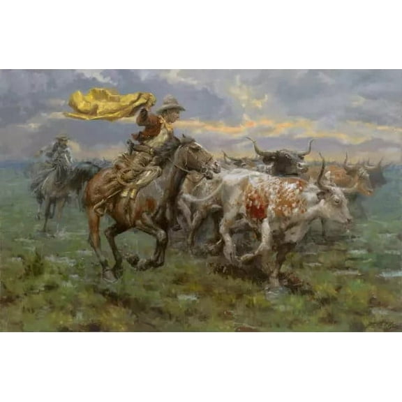 Storm Chasers by Andy Thomas - Canvas Giclee Limited Edition Artist Proof 35 20x30 - Exclusive Art for Collectors - 1 Unit per pack