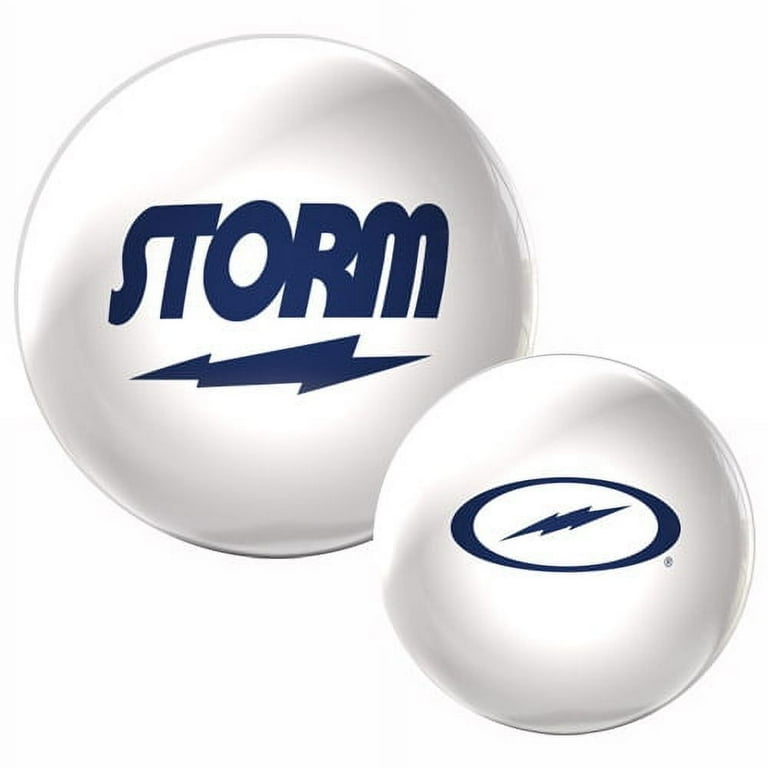CLEAR STORM WHITE/NAVY 15P 新品未使用 Storm Clear Storm Bowling Ball- White with Navy Logos 13lbs