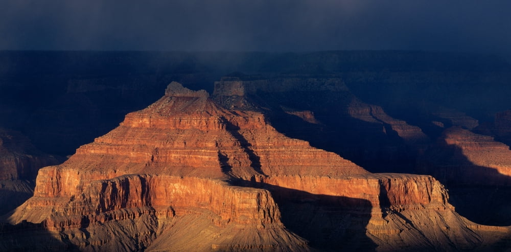 Storm Clouds Over Grand Canyon AZ Canvas Art - Panoramic Images (27 x 9)