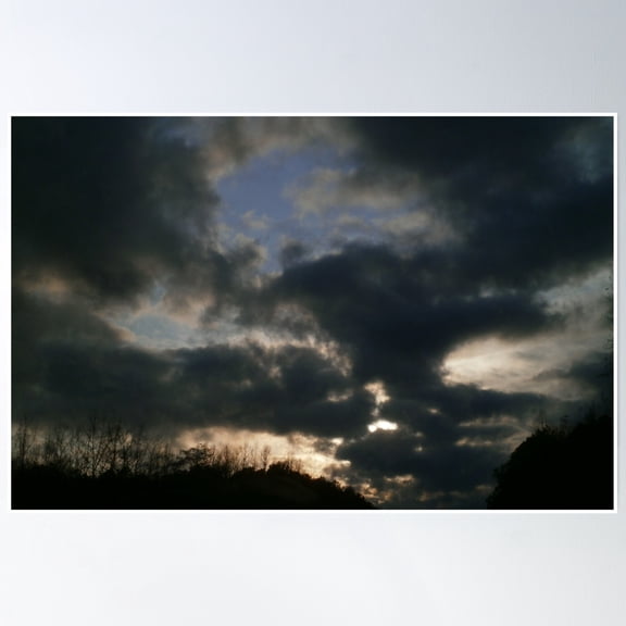 Storm Clouds Poster Wall Art, Modern Wall Decor, 8x12 UNFRAMED