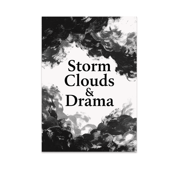 Storm Clouds Wall Art - Office Decor Enthusiast - 13x19 Poster Print