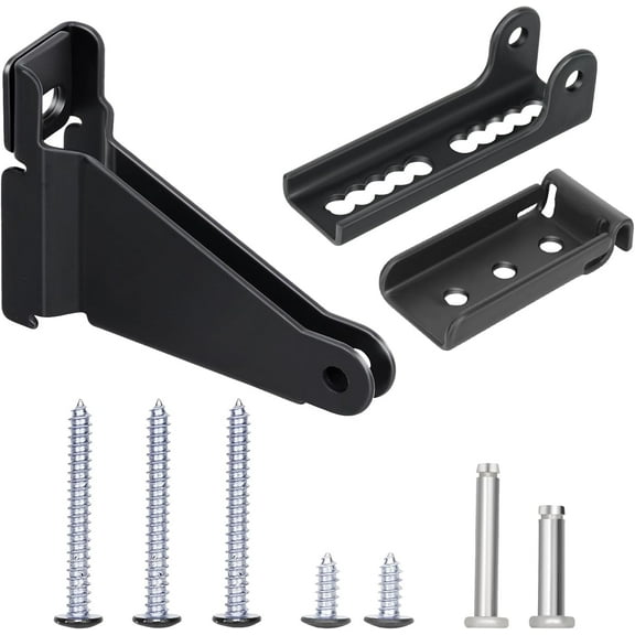 Storm Door Closer Bracket, Reinforced Repair Jamb Bracket Compatible with Andersen Emco, Larson, Pella, 40201 Door Repair Kit, Protecting Doors from Damage from Strong Winds (Black)