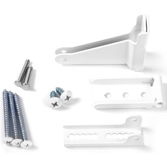 Storm Door Closer Bracket?Repair Jamb Bracket Compatible with Andersen?Durable Screen Door Closer Replacement Parts Kits with Emco/Larson/Pella, Protecting Doors from Damage from Strong Winds (White)