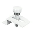 thumbnail image 1 of Storm Door Panel Clips with Screws, 1/4 in., White Finish (8-pack), 1 of 2