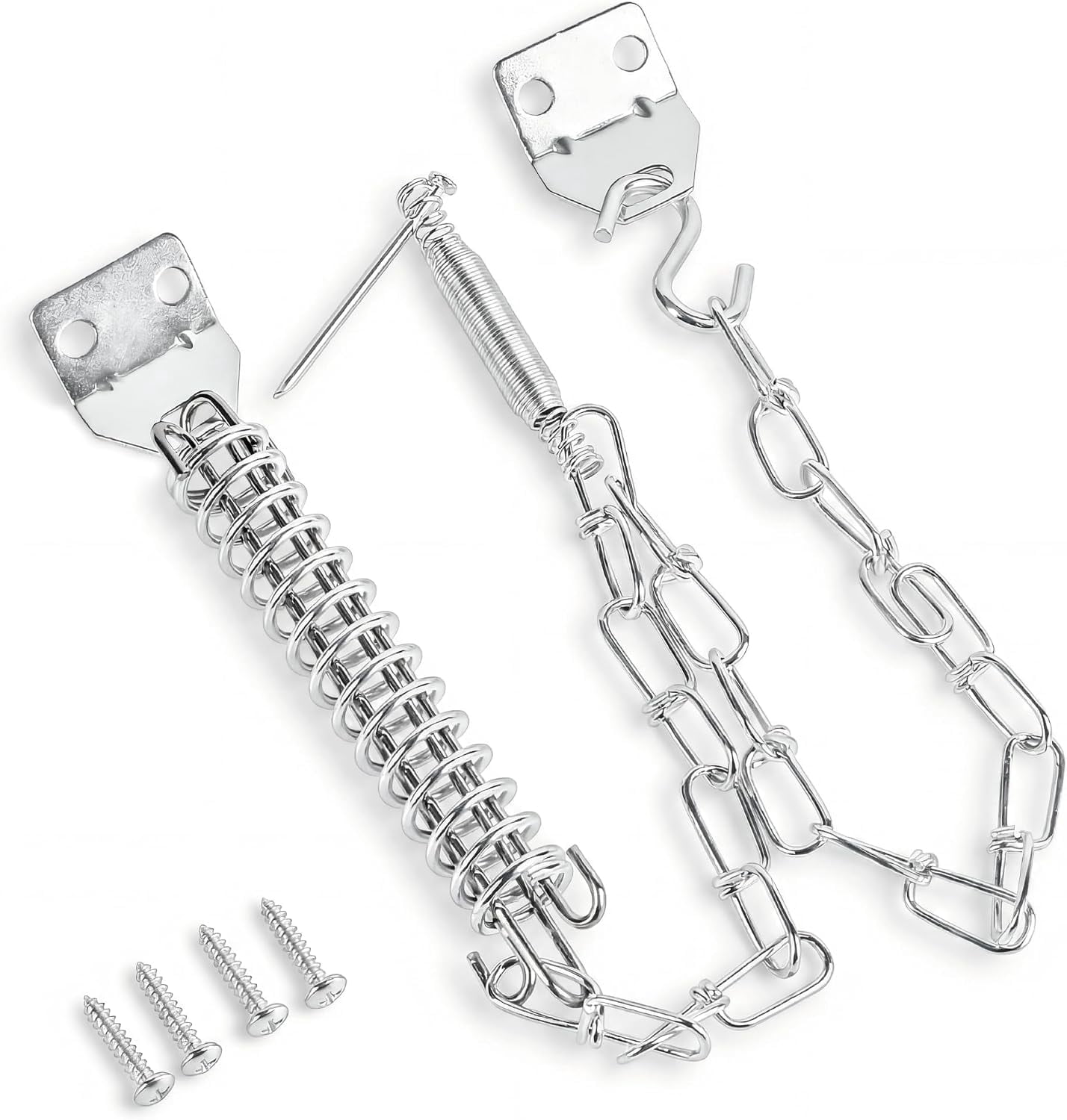Storm Door Protector Chain and Spring – Zinc Plated Anti-Rust Screen ...
