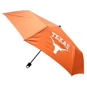Storm Duds Texas Longhorns 42 Mini Folding Umbrella With Storm Clip Orange