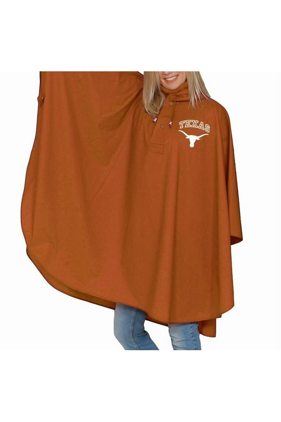 University of Texas Longhorns Poncho Heavy Weight Adult Hooded Poncho