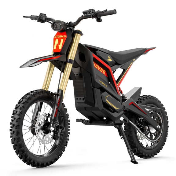 Storm G Dirt Bike, 31-Mile Max Range, 34 MPH Max Speed, 2000W Mid-Drive Motor, 1080Wh Battery, Hydraulic Suspension