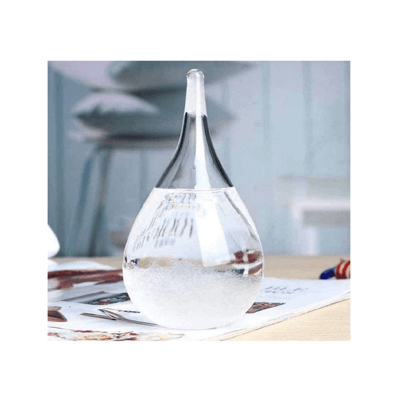 Storm Glass Weather Stations Water Drop Weather Predictor Creative Forecast Nordic Style Decorative Weather Glass on Indoor.