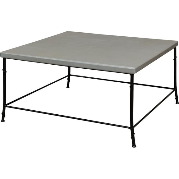 Storm Gray Shagreen Cocktail Table-Contemporary Design