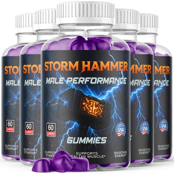 Storm Hammer Gummies Advanced Formula All Natural Vitamin Supplement StormHammer 300 Gummies