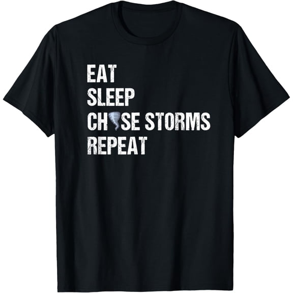 Storm Hunter Shirt Storm Chaser Tornado Twister GiftMen and women, Black T-shirt, size: Extra large