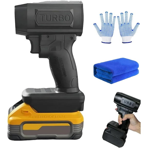 Storm Industries Jet Blower 2.0, Storm Industries Blower, 130,000 RPM, 200 Mph, Portable Handheld Turbo Blowers, for Car, Patio, Lawn, Blowing Leaves (for Milwaukee Batteries)