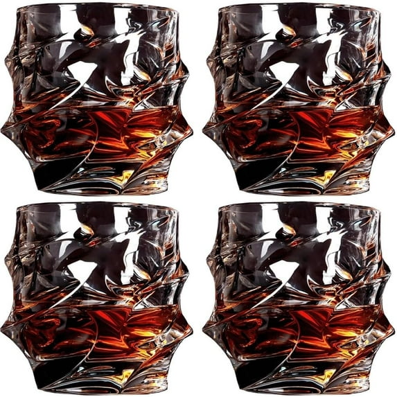 Japanese Crystal Whisky Glass, Old Fashioned Whiskey Glasses, Unique Cognac Glasses, Bourbon Gifts for Men, Heavy Crystal Bar Glassware, Rocks Glasses Set, Cigar Ashtray