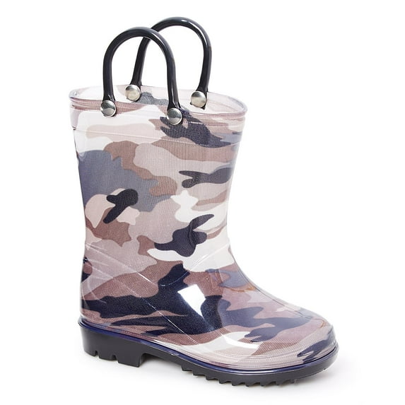 Storm Kidz Kids Boys Rainboots, Gray Camo Print Toddler 11