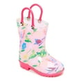 thumbnail image 1 of Storm Kidz Kids Girls Butterfly Printed Rainboots, Little Kid 2, 1 of 1