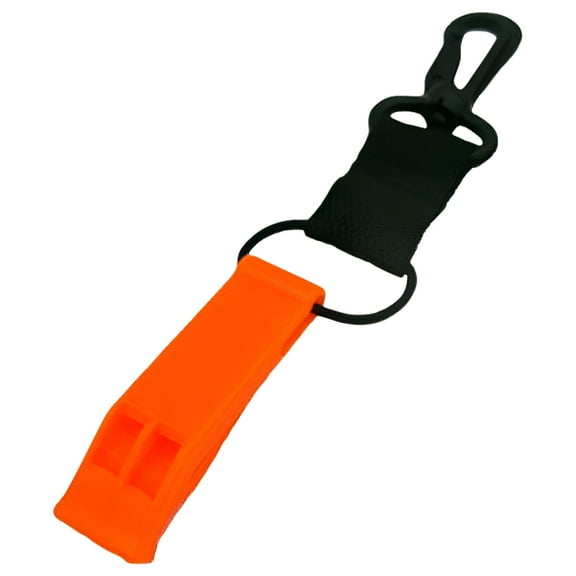 Storm Marine Environment Safety Whistle with Clip - Orange