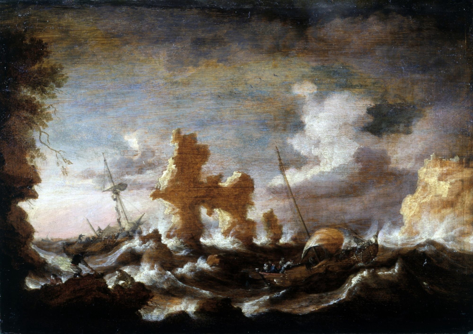 Storm On The Sea Canvas Art - (24 x 18)