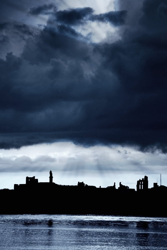 Storm Over City Tyne And Wear England Canvas Art - John Short Design Pics (22 x 34)