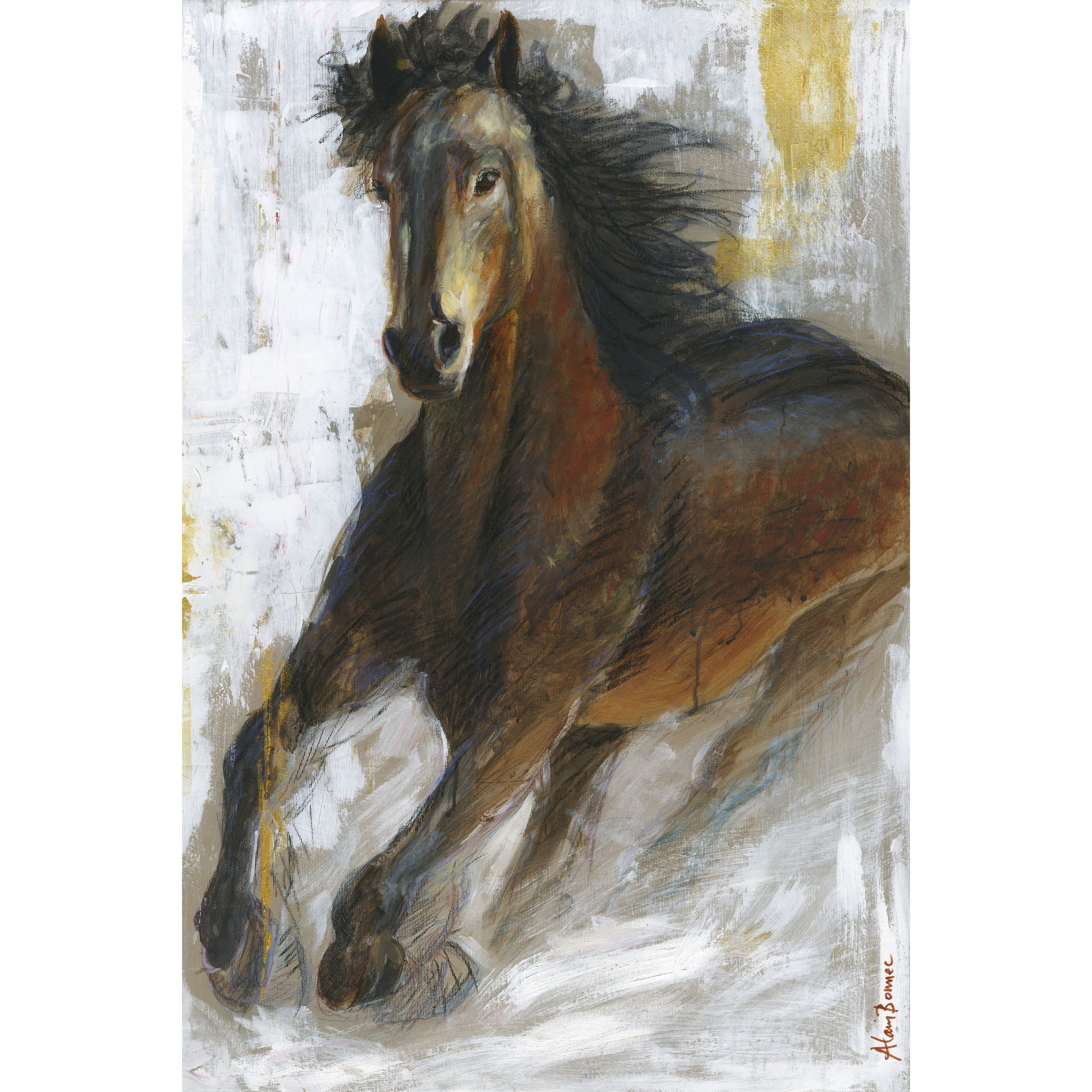 "Storm" Painting Print on Wrapped Canvas