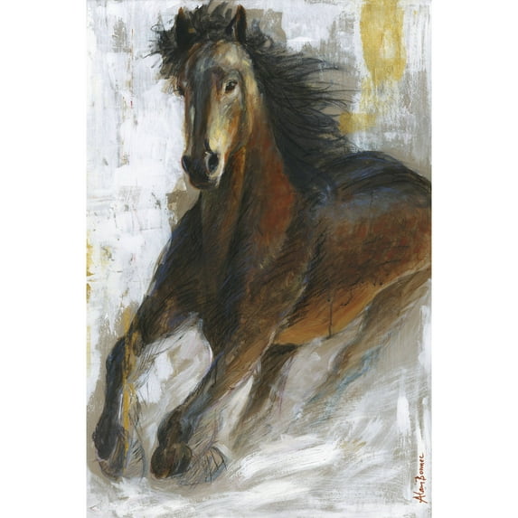 "Storm" Painting Print on Wrapped Canvas