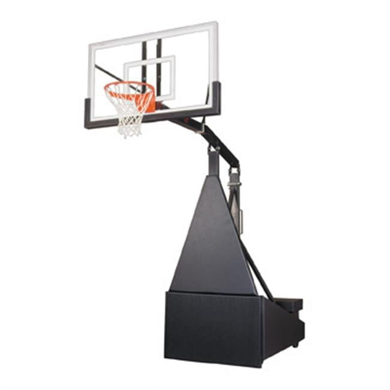 Storm Pro Steel-Glass Portable Basketball System, Scarlet - Walmart.com