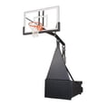 thumbnail image 1 of Storm Pro Steel-Glass Portable Basketball System, Sienna Orange, 1 of 1