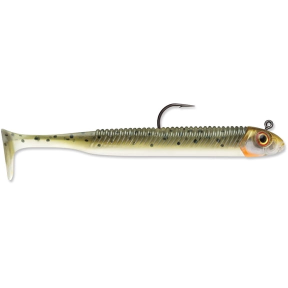 Storm SBM25SMT-332J 360GT Searchbait Minnow, 2.5", 3/32oz Jig, #2 Hook, 1 Rigged/2 Bodies, Smelt
