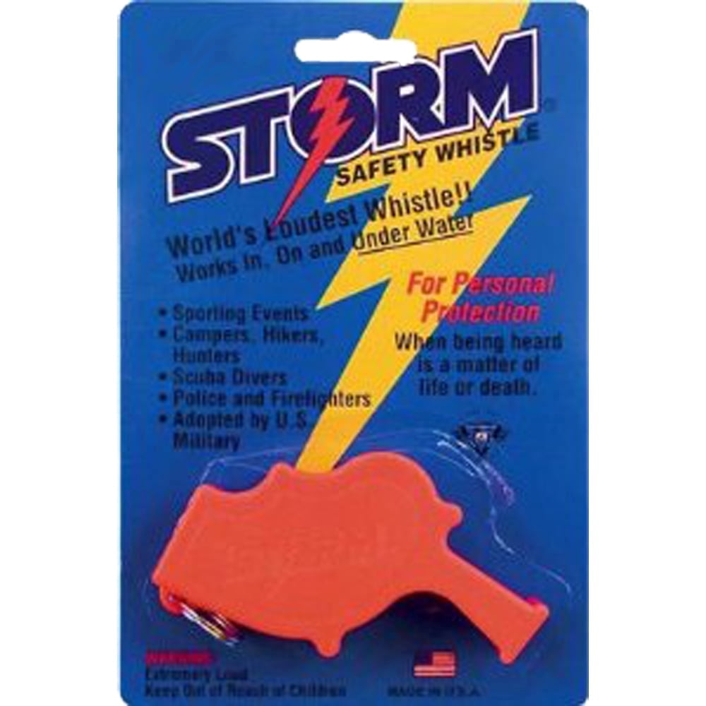 Storm Safety Whistle - The World's Loudest Emergency Safety Whistle, Orange