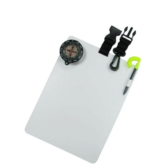 Storm Scuba Dive Underwater Writing Slate with Compass