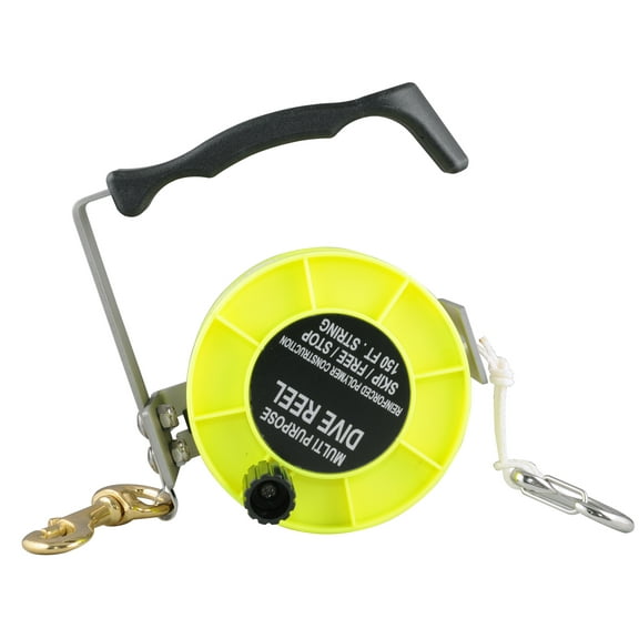 Storm Scuba Divers Sport Dive Reel - Stainless Steel - 150 ft