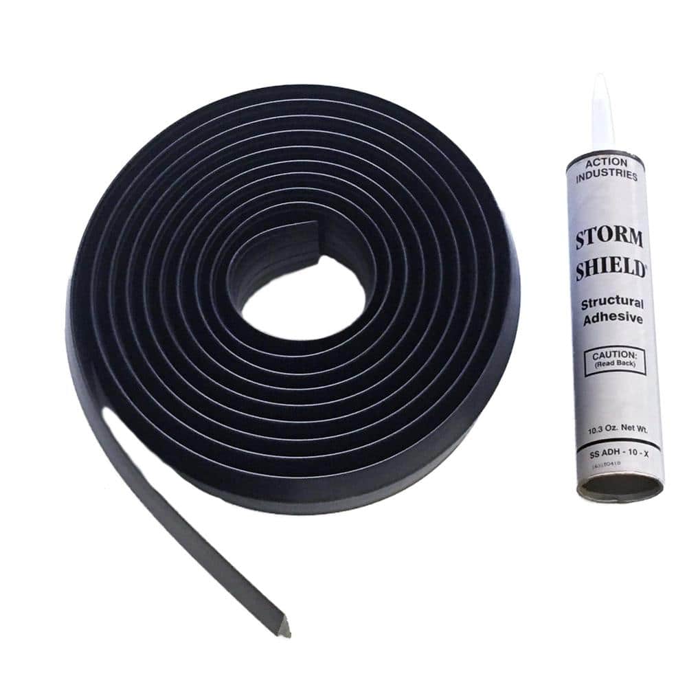 Storm Shield 20 ft. Garage Door Threshold Weather Seal with 10.3 oz