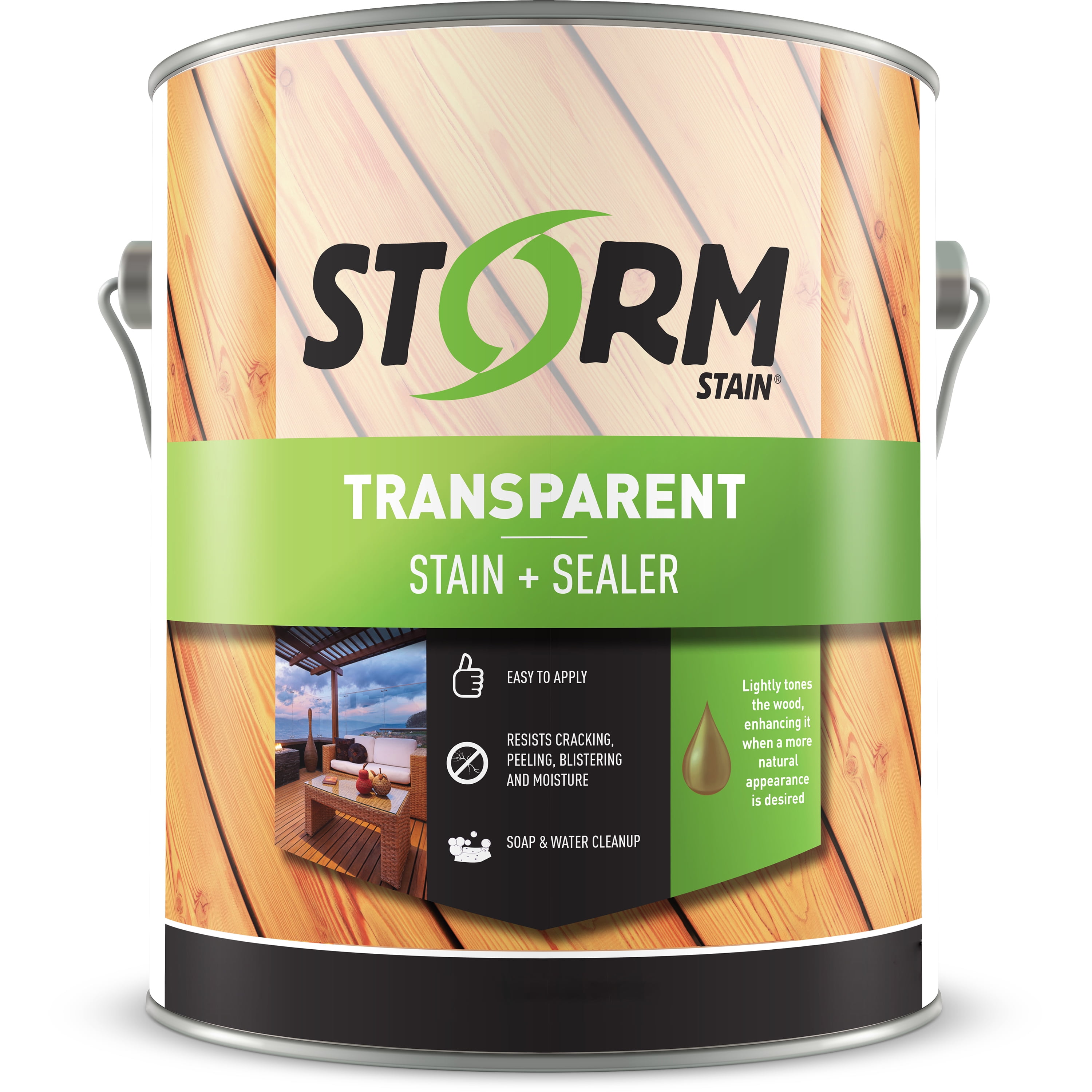 Storm Stain Dual Dispersion Sealer for Wood Deck & Natural Fence