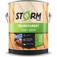 thumbnail image 1 of Storm Stain Dual Dispersion Transparent Stain + Sealer, Natural, 1 Gallon, 1 of 10