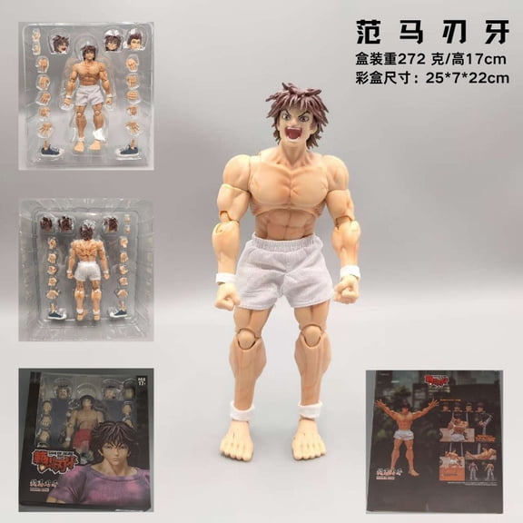 Storm Toys ST Series 1/12 Scale Baki Action Figure, Multi Posable Anime Collectible Model Gift for Fans