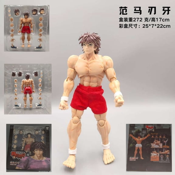 Storm Toys ST Series 1/12 Scale Baki Action Figure, Multi Posable Anime Collectible Model Gift for Fans