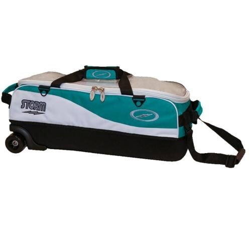 Storm Travel Tote Pro Teal/White 3 Ball Tote Bowling Bag