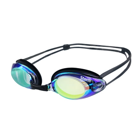 Storm Tsunami Swim Goggle - Black w/Gold Mirror Lenses